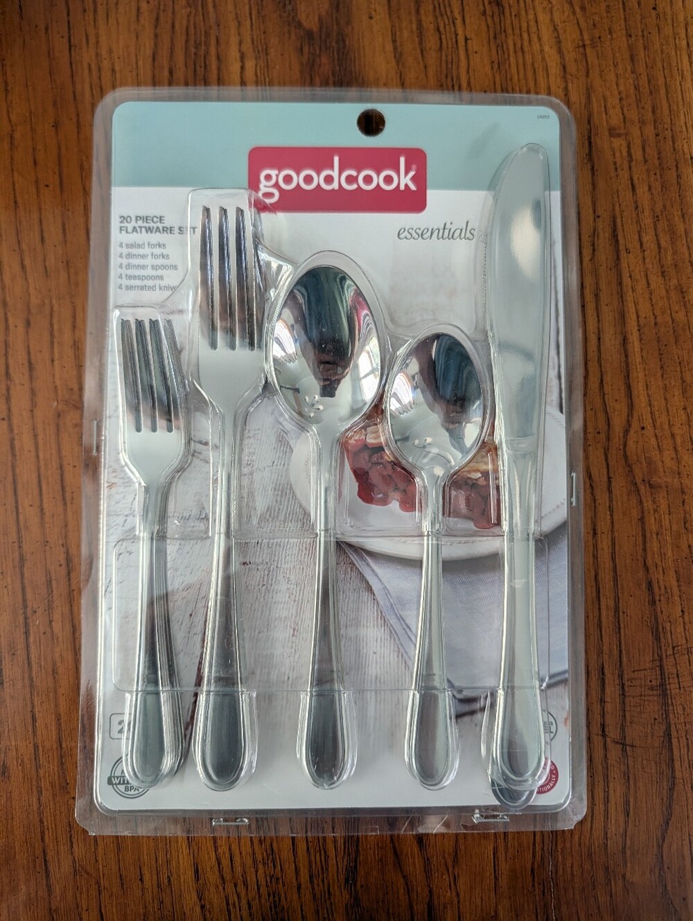 NIB GoodCook Essentials 20-Piece Flatware Set